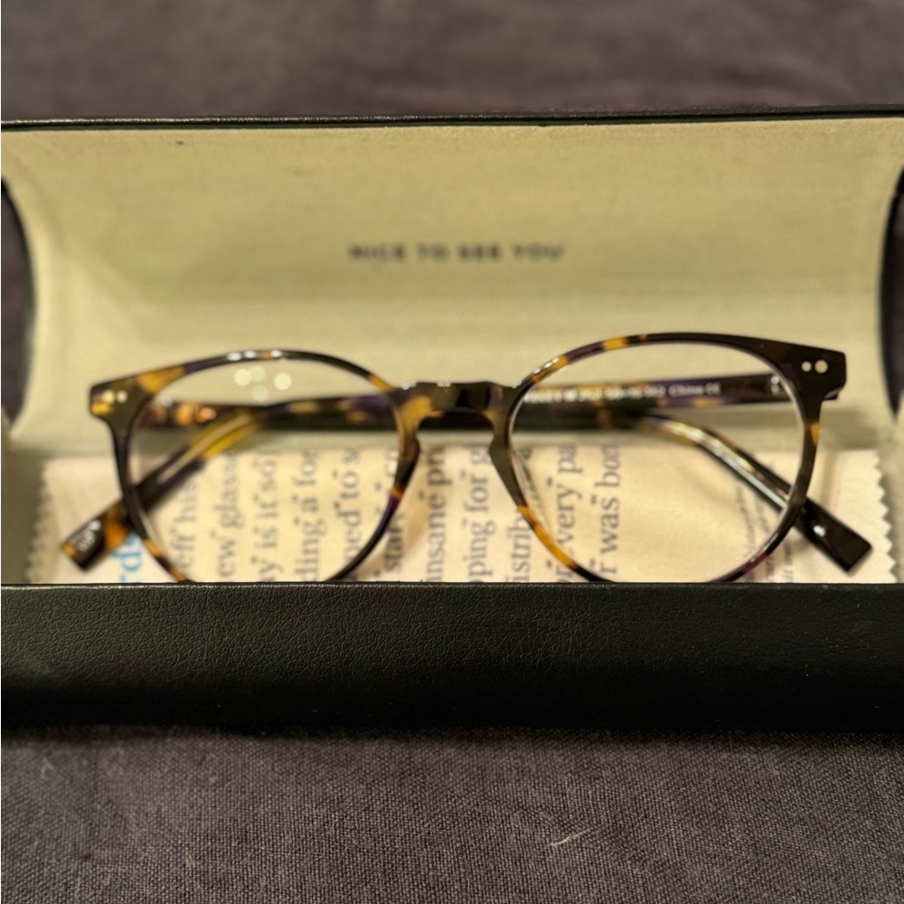 Warby Parker Tortoise Shell Glasses (Blakeley)